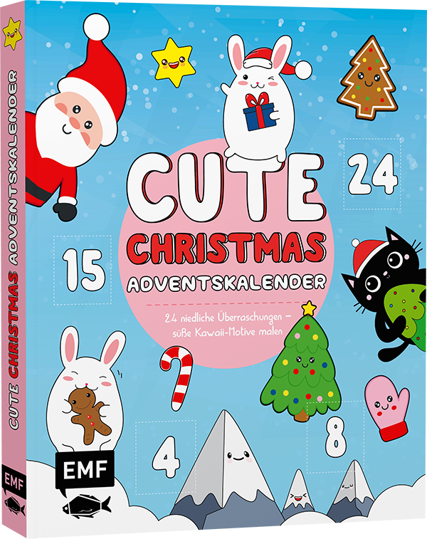Mein Kawaii-Adventskalender-Buch: Cute Christmas