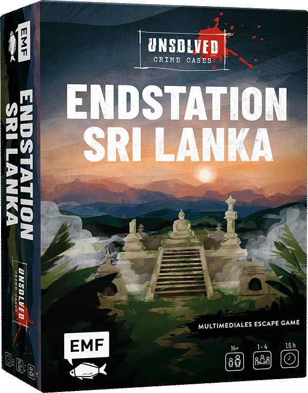 Krimi-Spielebox: Unsolved Crime Cases – Endstation Sri Lanka