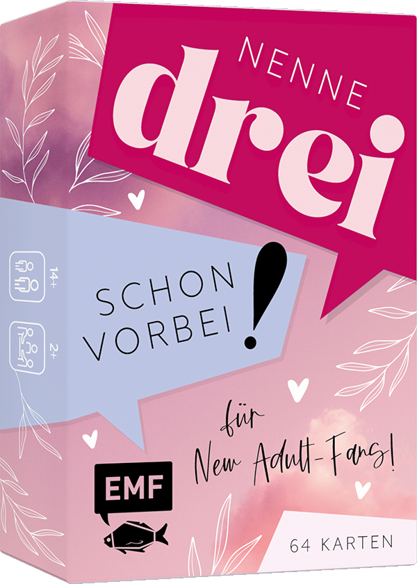 Kartenspiel: Nenne drei – schon vorbei!  ... für New Adult-Fans!