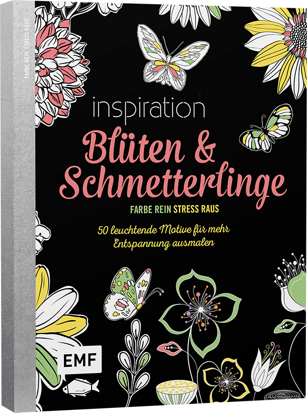 Black Edition: Blüten und Schmetterlinge