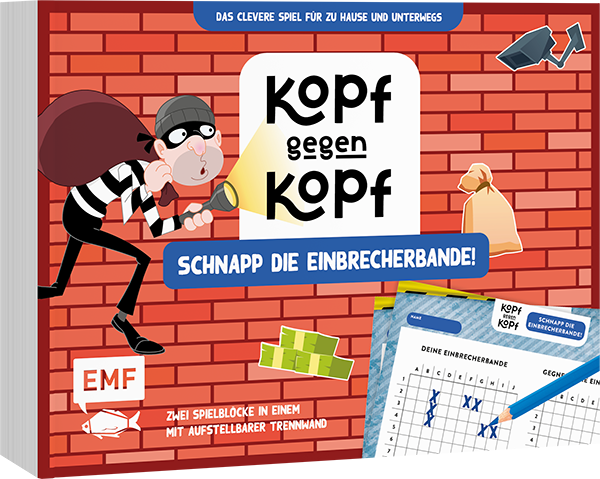 Der ultimative Spielblock: Kopf gegen Kopf – Schnapp die Einbrecherbande!