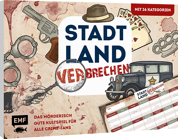 Stadt, Land, Verbrechen – Das mörderisch gute Kultspiel für alle Crime-Fans