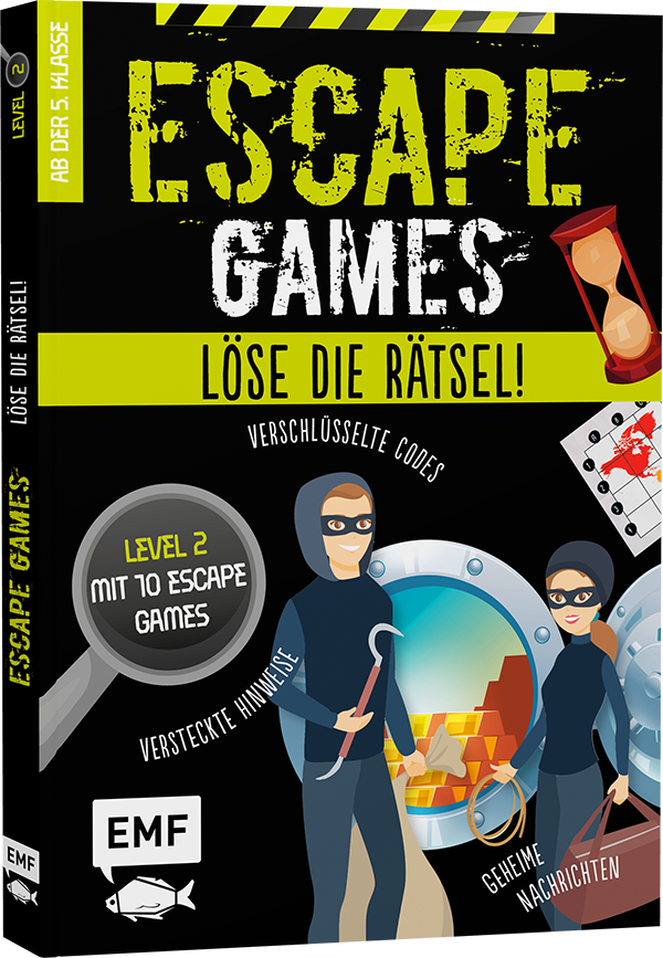 Escape Games Level 2 (grün) – Löse die Rätsel! – 10 Escape Games ab der 5. Klasse