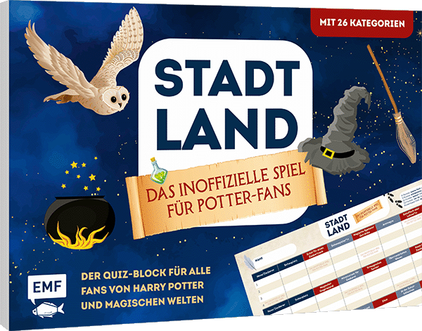 Stadt, Land, ... Das inoffizielle Spiel für Potter-Fans – Der Quiz-Block für alle Fans von Harry Potter und magischen Welten