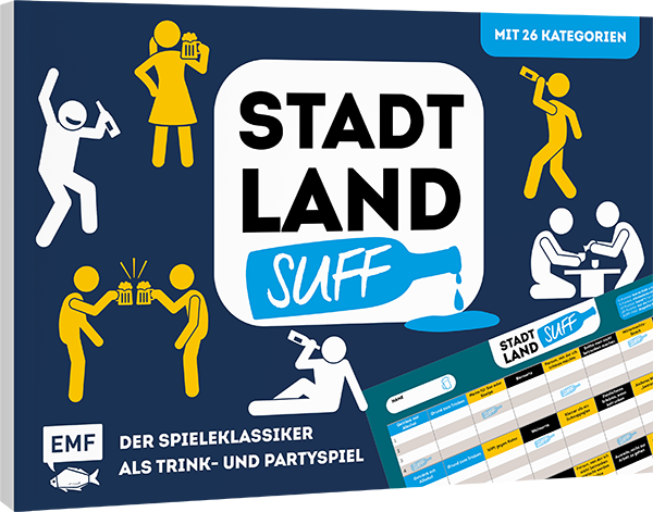 Stadt, Land, Suff – Der Spieleklassiker als Trink- und Partyspiel 