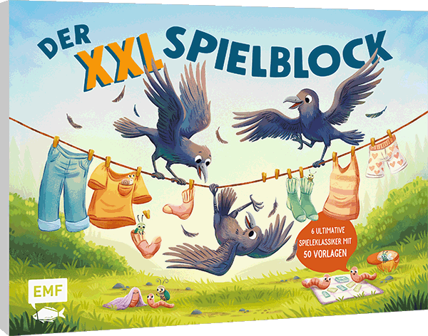 Der XXL-Spiel- und Spaßblock mit 50 Vorlagen – Rabentastisch!