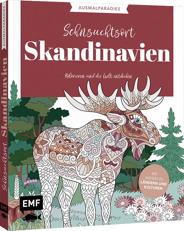 Ausmalparadies – Sehnsuchtsort Skandinavien 