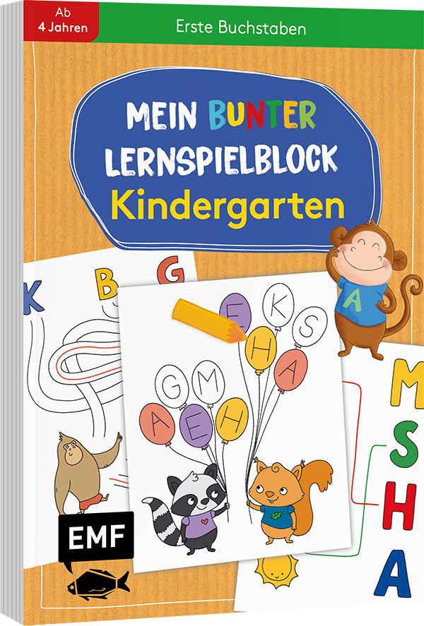 Mein bunter Lernspielblock – Kindergarten: Erste Buchstaben