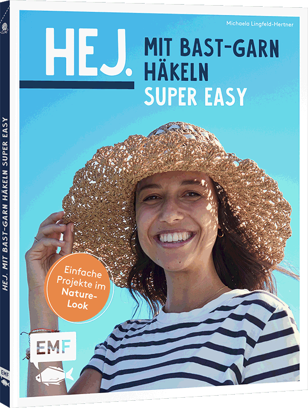 Hej. Mit Bast-Garn häkeln super easy