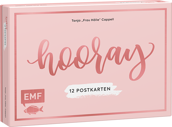 Hooray – 12 Handlettering Postkarten: Tanja "Frau Hölle" Cappell
