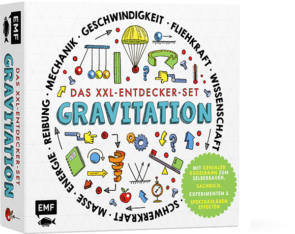 Das XXL-Entdecker-Set – Gravitation: Mit genialer Kugelbahn zum Selberbauen, Sachbuch, Experimenten und spektakulären Effekten
